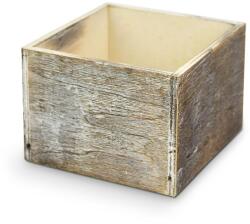  Dekoláda szürkésbarna koptatott kocka 11x11cm