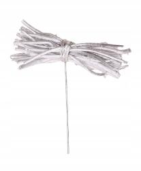 Fa pálcikák dróton ezüst 1db (424833)