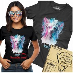 Gartees Női Póló Nyomtatás Személyre Szabott Név Kisállat Fajta Sörényes Kínai 3D