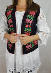 Magazin Traditional Vesta brodata cu model traditional Aurica