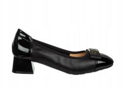 Loretta Vitale Elegáns Bőr Félcipő Loretta Vitale W5308 Fekete Puha Kényelmes méret41 (W5308 Black)