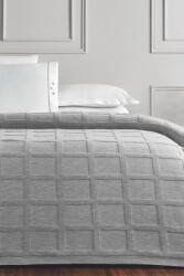 Tivolyo Home NEVA gyapjú ágytakaró párnákkal, díszdobozban Szürke / Grey Szett franciaágyra