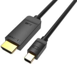 Vention mini Displayport 4K -> HDMI, (fekete), 3m, kábel (HAHBI)