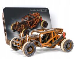 Wooden City 3D puzzle Fa mechanikus mozgatható modell Buggy építő Wooden. City (LE-008)