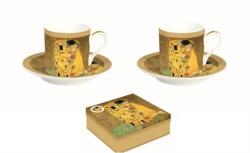 Easy Life Porcelán eszpresszós csésze szett - 75 ml - Klimt: The Kiss