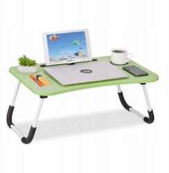 Relaxdays Összecsukható Laptop Asztal 26x63x40cm Zöld (10043306)