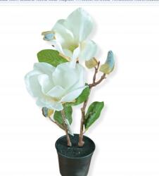 Style Home Virág Cserépben Magnólia Fehér 38CM (STYLE03008836/23)