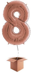 Grabo Balon folie cifra rose gold umflat cu heliu 66cm