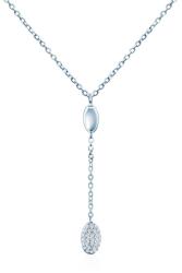 SAVICKI Colier argint zirconiu 42 cm