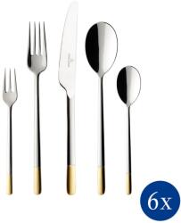 Villeroy & Boch V&B Ella Partially Gold Plated evőeszközkészlet 6személyes 30részes (12-6351-9050)
