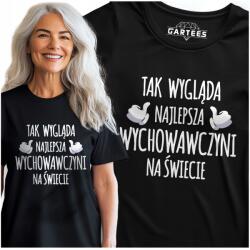 Gartees Női Póló Nyomott Mintás Legjobb Tanárnő Világító Pedagógusnap