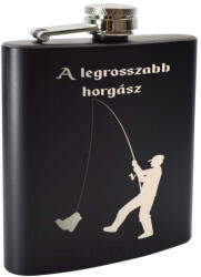  Gravírozott A legrosszabb horgász flaska : Flaska méret - 8 oz