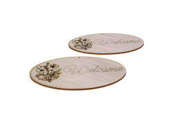  Fatábla OVÁLIS "Welcome