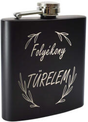  Gravírozott Folyékony türelem flaska : Flaska méret - 9 oz