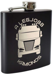  Gravírozott A legjobb kamionos flaska : Flaska méret - 8 oz