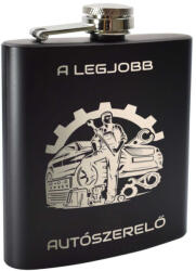  Gravírozott A legjobb autószerelő flaska : Flaska méret - 7 oz