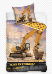 Ábránd Markológép sárga 2 részes ágyneműhuzat (100% pamut)