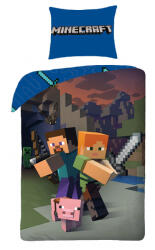 Ábránd Minecraft ágyneműhuzat, Steve és Alex (100% pamut)