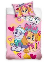 Ábránd Mancs őrjárat/Paw Patrol ágyneműhuzat, Pink (90x140 + 40x55 cm)