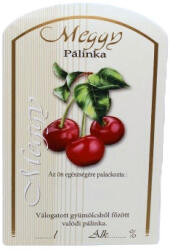  Pálinkás címke - Meggy (nagy) (410-00085)