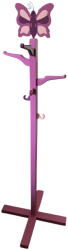 Gabeliz Lila gyermek szobainas fából, pillangó dísszel (500430B)
