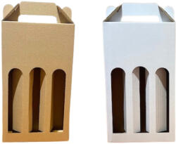  Pálinkás doboz - 3 ablakos - 15, 6x5, 3x27 cm