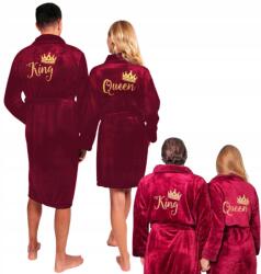  Fürdőköpeny Szett Pároknak Hímzett Fürdőköpeny Ajándék Bordó Univerzális