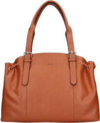 Katana Elegáns női bőr kézitáska Katana Karens - konyak