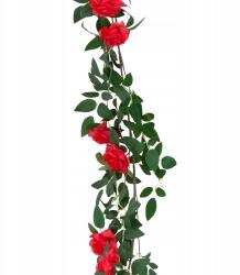 MartineX Mesterséges Rózsafüzér 1, 8m Falra Erkély Dekoratív Levelek (Girlanda)