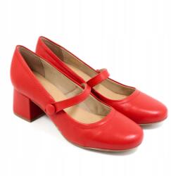 Bottero Bőr Mary Jane magassarkú cipő Bottero piros 353801 méret: 41 (353801)
