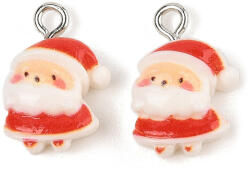 Műgyanta Karácsonyi Télapó Mikulás Medál 16, 5x11, 5x6mm