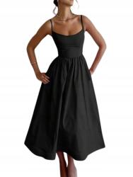 Shein Fekete Ruha, Size XXL, vállpántos, 100% poliészter (SZ25042193167560306)