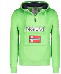 Geographical Norway Geo Norway férfi sport pulóver, kapucnis, zöld, pamut (WW4181H/GN-Flashy green)