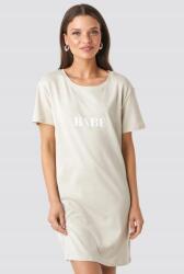 NA-KD Bézs Pólószabású Ruha, Size S, 60% pamut, 40% poliészter