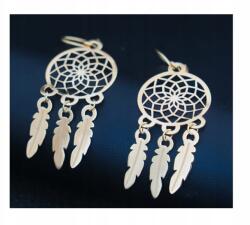 Global Silver Arany lógós fülbevaló Álomfogó minta 375 (5904555552906)