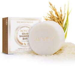 Aliver Sampon Solid cu Proteine din Orez pentru Intarirea Firului de Par, Crestere si Regenerare, Aliver, 91 g
