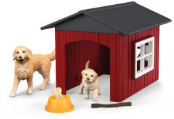Schleich - Casuta pentru caini cu Golden Retriever 42722 (42722S) Figurina