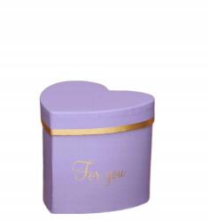  Lila szív alakú doboz 8x8cm (MYH684797d)