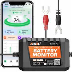 ANCEL BM300 Pro 6V 12V 24V okos autó akkumulátor monitor Bluetooth 5.3 Lengyel (car Battery GPS locator battery monitoring)