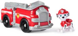 PAW Patrol Figurina PAW Patrol Marshall cu Vehicul de Pompieri 7 cm Plastic Reciclat (6071209) Figurina