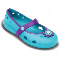Crocs Balerina szandál Crocs Keeley Petal Charm Flat Ps 19, 5 C4 Surf/Neon Purple (50004-00198)