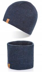 Brødrene Sötétkék Téli Kémény Sapka Szett (103116-NAVYMULIN)
