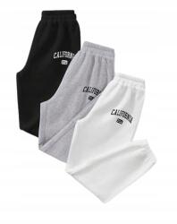 Shein 3-PACK Egyenes Szárú Melegítőnadrág Kalifornia Nyomott Mintával M 1JL