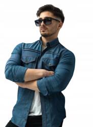  Pamut Farmer Férfi Ing, Size XXL, két zseb, slim fit, Törökországban