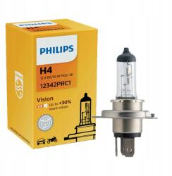 Philips H4 Vision 12V 12342PRC1 halogén izzó 30%-kal több fényerő