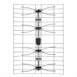 Solight DVB-T2 HN18 kültéri antenna, 11dB erősítésű, Dab+ rádió, telepítés (8595092102777)