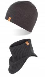 Brødrene Téli szett Kémény grafit sapka polárral (103107-DARKGRAY)