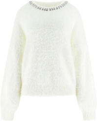 GUESS Knitwear Ls Cn Arisa Rhinestone Swtr W5BR58Z3BH0 g1o6 dove white (W5BR58Z3BH0 g1o6 dove white)
