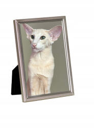 Poldom Fém képkeret 10x15 cm ezüst színben, finom díszítéssel (5901560622426)