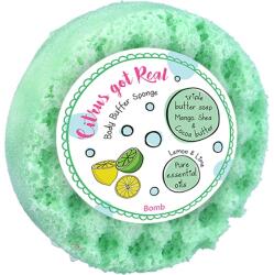 BOMB Cosmetics Sapun cu burete pentru masaj Citrus Got Real, Bomb Cosmetics (PCITREA04)
